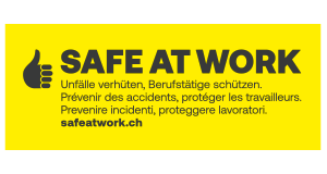 SAFE AT WORK - Präventionsmarke des SECO
